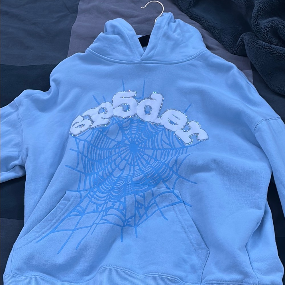 Spider Blue Hoodie